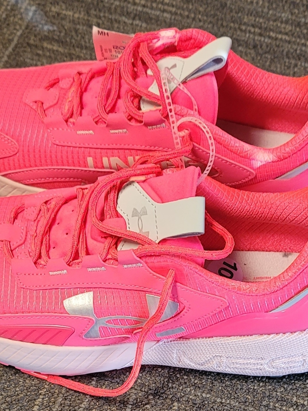 Under Armour Women’s Neon Pink Athletic Running Shoes